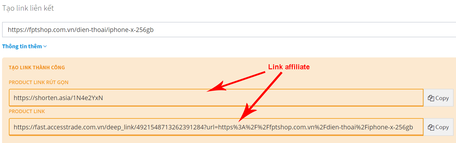 Cách tạo link affiliate trên AccessTrade - Ảnh 3