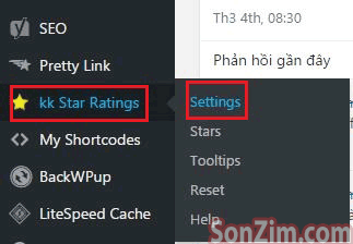 Sử dụng plugin kk Star Ratings - 1