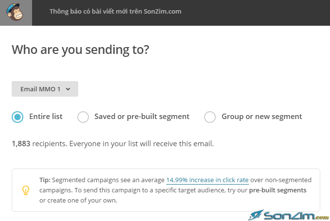 Tự động gửi email trên MailChimp - 3