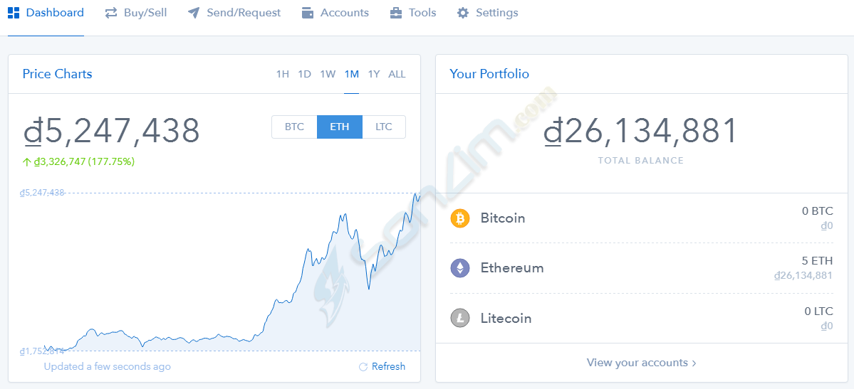 Cách tạo và sử dụng ví Coinbase để cất giữ Bitcoin, Ethereum và Litecoin Cach-tao-vi-bitcoin-ethereum-litecoin-tren-coinbase-03