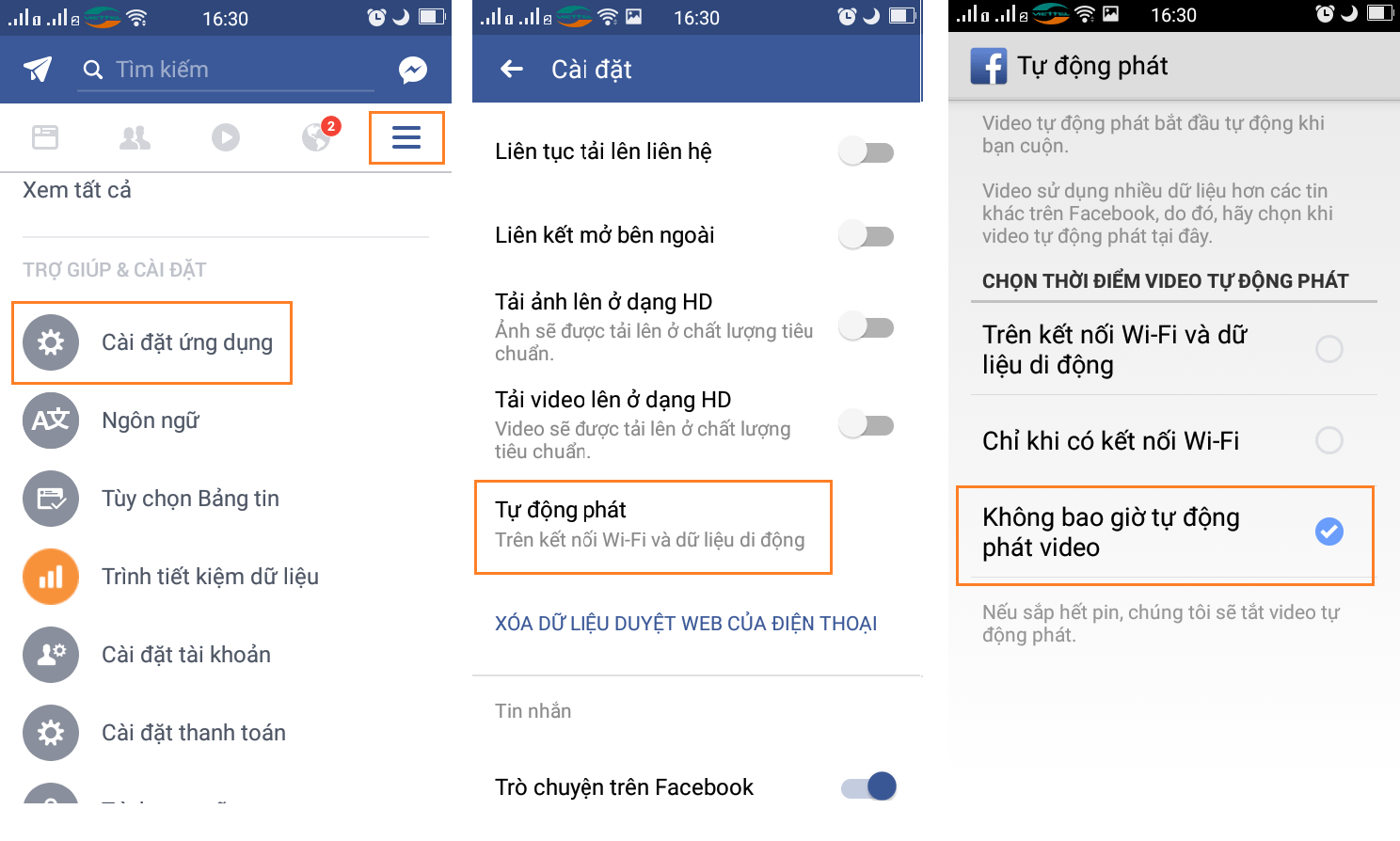 Cách tắt tự phát video trên Facebook - 4