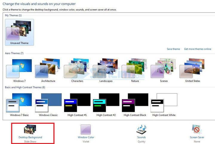 Kỹ thuật thay đổi hình nền thư mục trong Windows 7