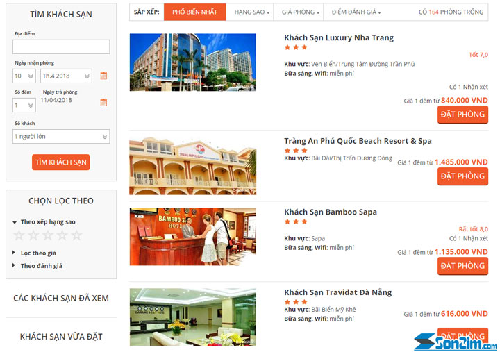 Bookin - website đặt phòng khách sạn online tốt nhất