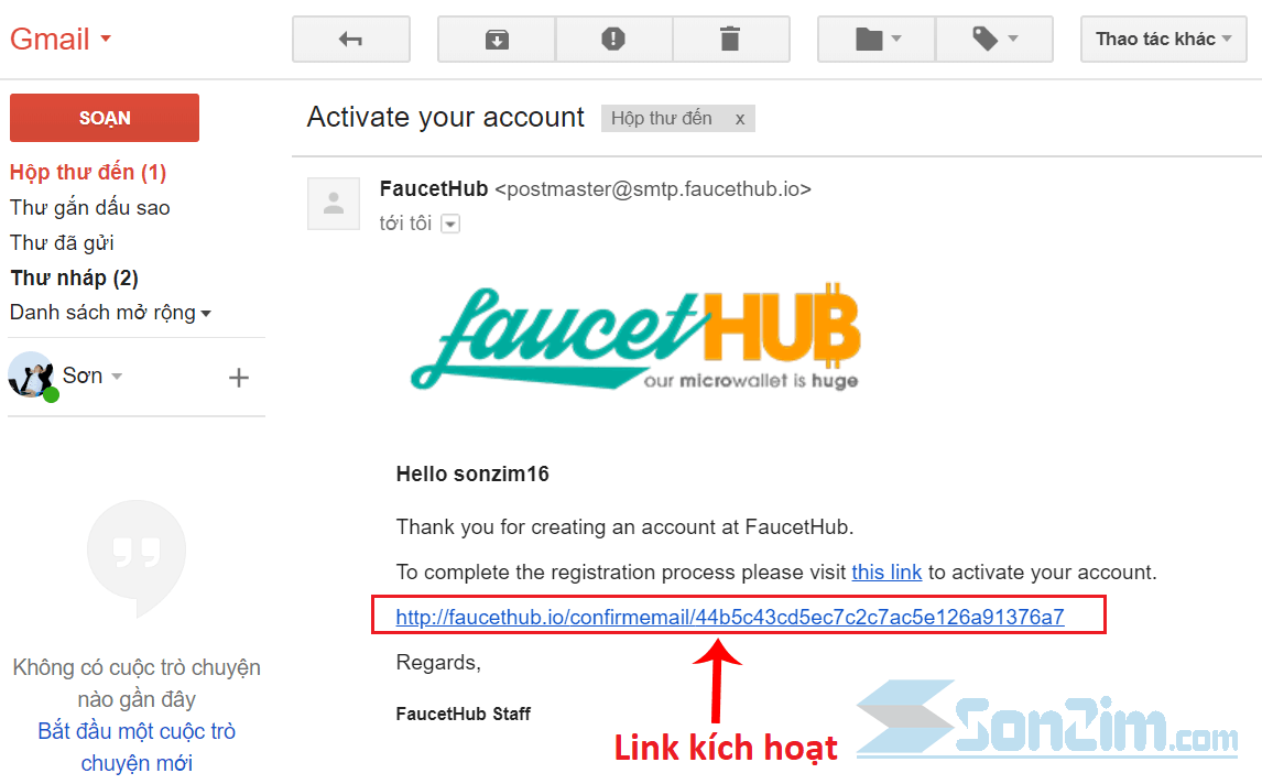 Cách đăng ký tài khoản FaucetHub - Bước 3