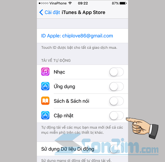 Chặn tự động tải lại bản cập nhật IOS trên iPhone