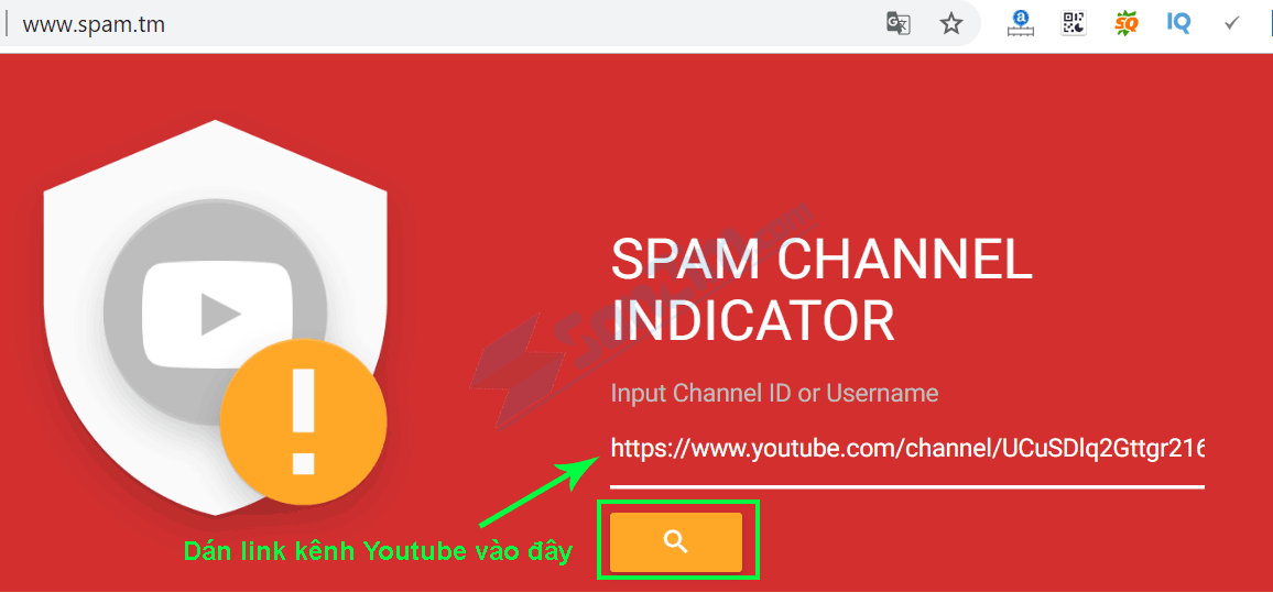 Cách kiểm tra mức độ Spam cho kênh Youtube - Tìm kiếm kênh