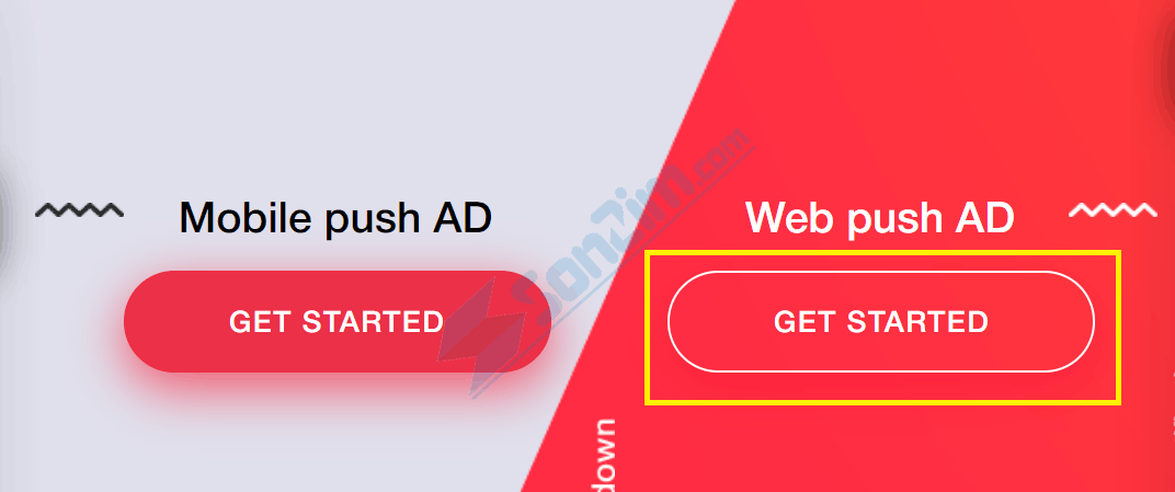 Cách đăng ký mạng quảng cáo thông báo đẩy DatsPush - Bước 1