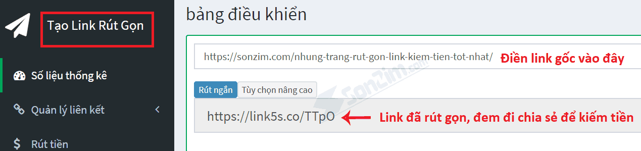 Cách rút gọn link kiếm tiền trên Link5s - Trang rút gọn link kiếm tiền tốt nhất Việt Nam